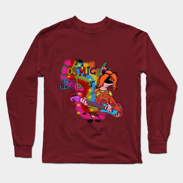 Cosmic Baby Floyd pepper muppets Long Sleeve T-Shirt by wolfmanjaq